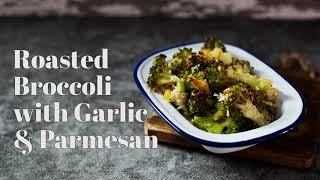 Roasted Broccoli with Garlic and Parmesan Cheese [upl. by Maire]