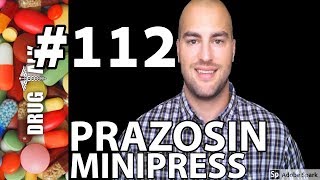 PRAZOSIN MINIPRESS  PHARMACIST REVIEW  112 [upl. by Eyks]