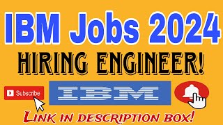 IBM Off Campus Jobs 2024 – Hiring as Frontend Engineer [upl. by Rolecnahc430]