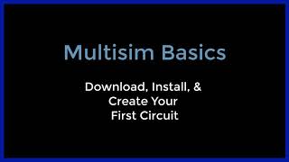 Multisim Basics  Download Install and Build First Circuit [upl. by Aluap]