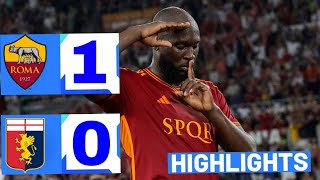 AS Roma  Genoa 10 Gli Highlights Lega Serie A TIM 20232024 [upl. by Sidalg]