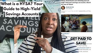 What is a HYSA Your Easy Guide to HYSAs 💸 savingmoney [upl. by Imoan659]