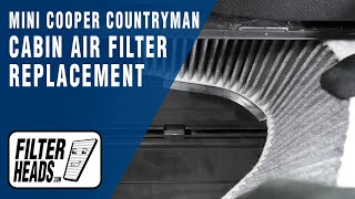 How to Replace Cabin Air Filter 2016 Mini Cooper Countryman  AQ1139C [upl. by Atirys]