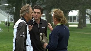 Keegan Bradley and Miguel Angel Jimenez dispute at Cadillac Match Play [upl. by Cointon]