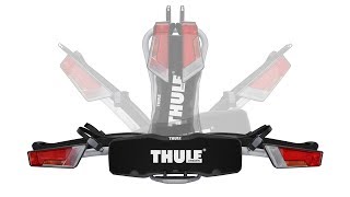 Bike Carrier Towbar  Thule EasyFold with Thule AcuTight knobs [upl. by Cassil867]