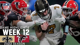 New Orleans Saints vs Atlanta Falcons Game Highlights  NFL 2023 Week 12 [upl. by Sherurd467]