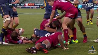 MATCH HIGHLIGHTS Brumbies v Reds [upl. by Voltmer732]