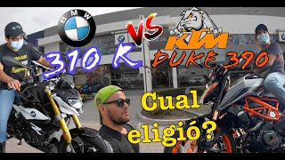 BMW 310GS VS KTM DUKE 390 CUAL COMPRAR [upl. by Nirehs652]