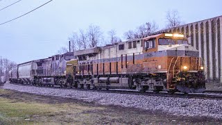 NS 8105 the Interstate heritage unit leads CSX G685 through Winchester KY [upl. by Aciretnahs]