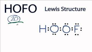 HOFO Lewis Structure How to Draw the Lewis Structure for HOFO [upl. by Suinotna]