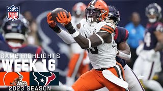 Cleveland Browns vs Houston Texans  2023 Week 16 Game Highlights [upl. by Wende750]