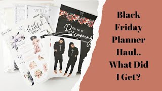 Black Friday Small Planner Haul [upl. by Wiersma]