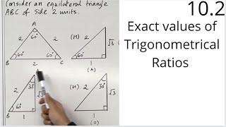 Edexcel AS Level Maths 102 Exact Values of Trigonometrical Ratios [upl. by Yodlem]