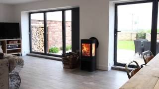 Contura 850 wood burning stove Glebe Farm Cottages Lincoln [upl. by Tyson]