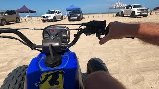 Yamaha Blaster 200 en Pinamar [upl. by Haerdna]