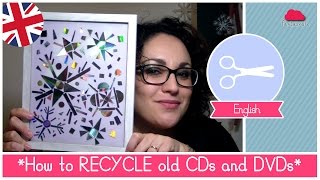 How to RECYCLE old CDs and DVDs Christmas Snowflakes decorations Idea  DIY [upl. by Ivonne]