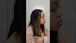 The BEST Way To Braid Your Locs 😲 locs locstyles [upl. by Roux451]