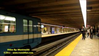 Montreal Metro Station Longueuil  Université De Sherbrooke HD [upl. by Ahterahs]