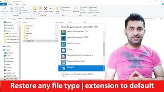 How to restore your default file format and icons in original state [upl. by Yahs]