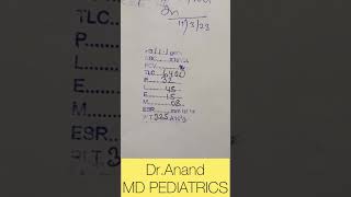 Answer  Calculate absolute eosinophil count  pediatrics clinicalpediatrics [upl. by Attayek]