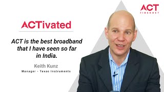 Broadband Review By Keith Kunz  ACT Fibernet Testimonials [upl. by Zug952]