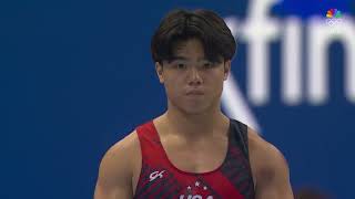 Asher Hong does the most difficult vault in the WORLD  US Olympic Gymnastics Trials [upl. by Hildy]