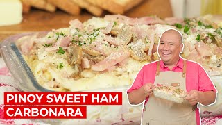 Pinoy Sweet Ham Carbonara  SIMPOL  CHEF TATUNG [upl. by Cassella452]