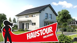 Haustour Günstiges Fertighaus ­ Neues Musterhaus Medley von Fingerhaus  Hausbau Helden [upl. by Pricilla977]