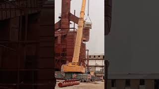 LIEBHERR LTM क्रेन 25 मीटर की दूरी से मेंटेरियल को शिफ्ट करती officialajam crane liebherr viral [upl. by Nilreb]