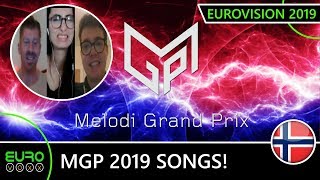 MELODI GRAND PRIX 2019 SONGS REVIEW  Norway Eurovision 2019 [upl. by Khalid]