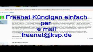 Anwalt Freenet Kündigen per E mail freenetkspde [upl. by Nalehp]