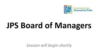 JPS Board Of Managers Meeting for April 2021 [upl. by Eelannej216]