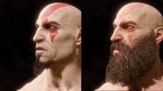 Old and young Kratos side by side [upl. by Enelam378]