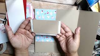 Slimline Trifold Card amp Giftcard holder tutorial [upl. by Reichel521]