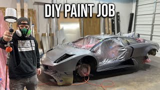 Doing a DIY Paint Job On My Lamborghini Murcielago Just Days Before SEMA [upl. by Jade118]