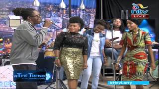 Njambi Koikai Richie Spice and Luciano do a reggae collabo on theTrend [upl. by Otrevogir880]