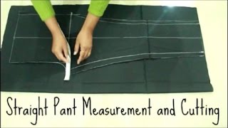 How To Make Straight Pant  Measurement And Cutting  Anjalee Sharma [upl. by Nauqyt]