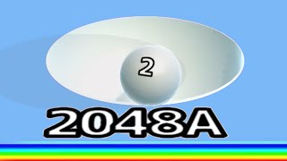 BALL RUN 2048 — 2 In 64A 1024A and 2048A Tile Gameplay [upl. by Carena187]