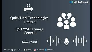 Quick Heal Technologies Limited Q2 FY24 Earnings Concall [upl. by Havot]