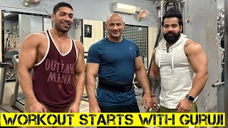 Chest Back Shoulder Workout Full Body Workout With Guru ji🙏🏼 [upl. by Anaidiriv656]