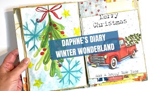 🎄 Daphne’s Diary Magazine Journal Series  Winter Wonderland 🎄 [upl. by Leuqim]