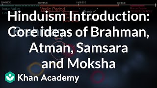 Hinduism Introduction Core ideas of Brahman Atman Samsara and Moksha  History  Khan Academy [upl. by Stultz]