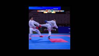 Karate kumite 84 KG  J ETO JPN VS Y BADAWI EGY shorts karate kumite fight tournament [upl. by Rachel729]