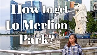 How to get to Merlion Park from Raffles Place MRT station  Singapore DIY travel  Marielle Vlogs [upl. by Aihseyt]