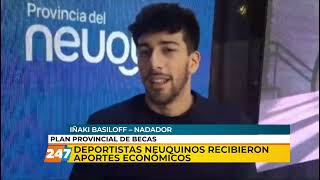 Deportistas neuquinos recibieron aportes económicos  Iñaki Basiloff  Grito Sagrado [upl. by Richie]