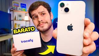 COMPREI UM IPHONE 14 BARATO NA TROCAFY [upl. by Donaugh132]