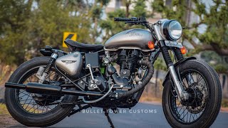 Royal Enfield Modifications Bullet Electra 350 modified Bullet Modifications Bullet Tower sikar [upl. by Enilhtak254]