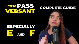 Versant Tips How to Pass the Versant Test Part A to F [upl. by Dale669]