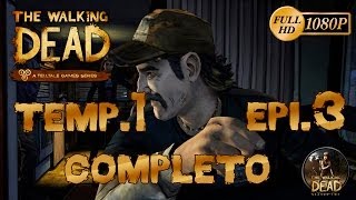 The Walking Dead El Videojuego Temporada 1 Episodio 3 Un Largo Camino Por Delante Completo Español [upl. by Aihsoem]