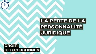 La Perte de la Personnalité Juridique  Droit des Personnes [upl. by Patton230]